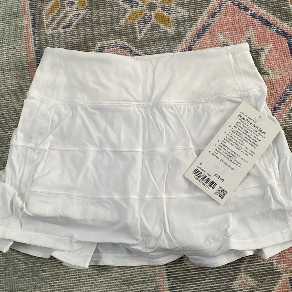 Lululemon White Skirt